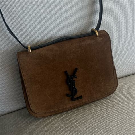 ysl spontini suede|SAINT LAURENT Suede Small Spontini Saddle Bag .